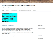Tablet Screenshot of prescotthostel.com